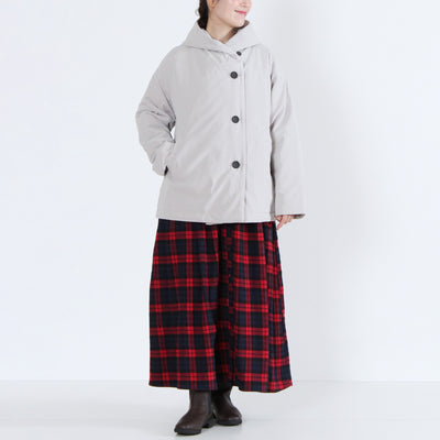 中綿ボンディングフードジャケット 裏地付き