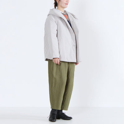 中綿ボンディングフードジャケット 裏地付き