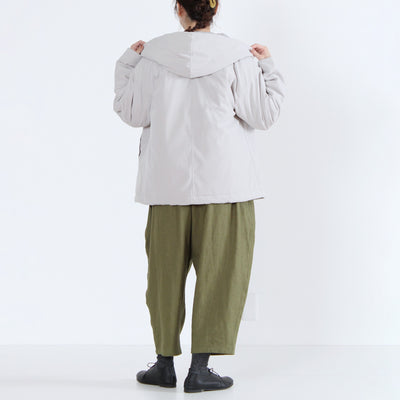 中綿ボンディングフードジャケット 裏地付き