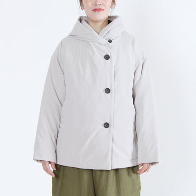 中綿ボンディングフードジャケット 裏地付き