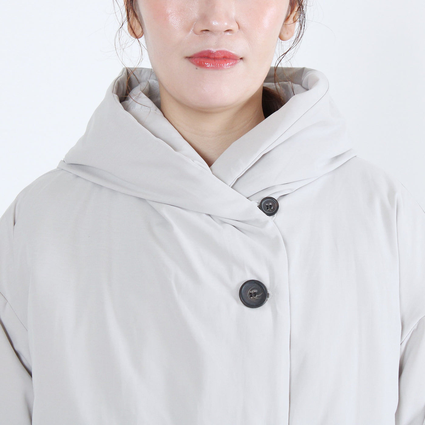 中綿ボンディングフードジャケット 裏地付き