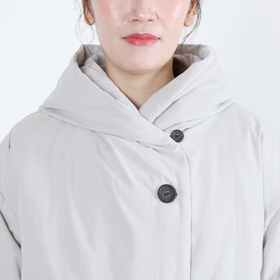 中綿ボンディングフードジャケット 裏地付き