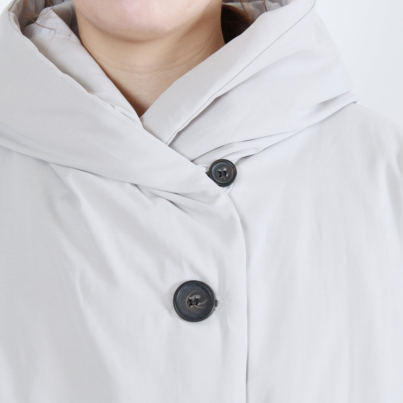 中綿ボンディングフードジャケット 裏地付き