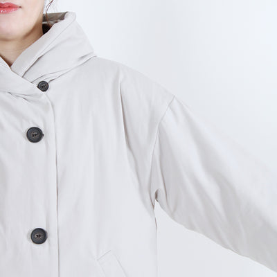 中綿ボンディングフードジャケット 裏地付き