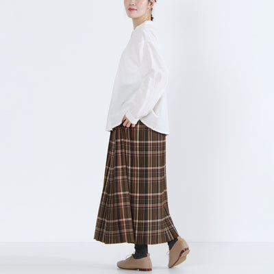 綿麻混 ピコレースピンタックブラウス 平織り生地使用