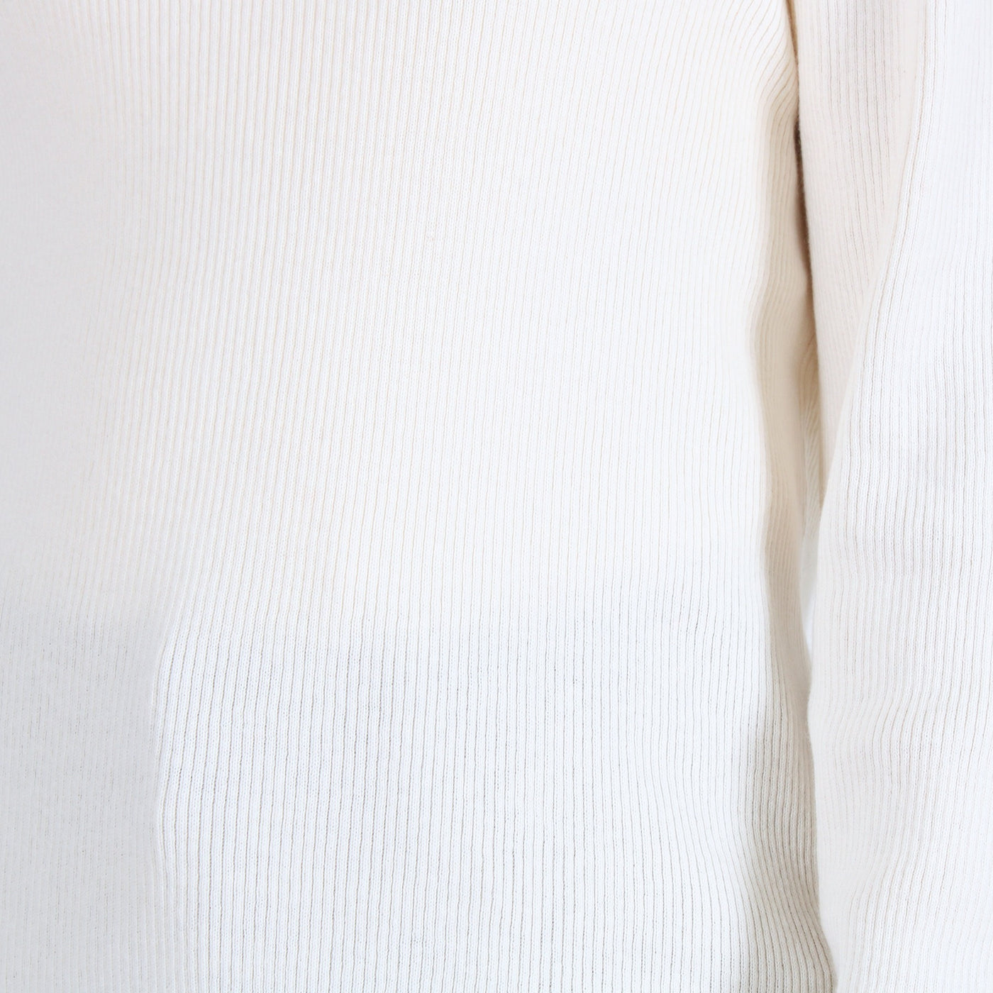 綿カシミヤ混 タートルリブニットプルオーバー