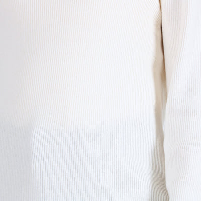 綿カシミヤ混 タートルリブニットプルオーバー