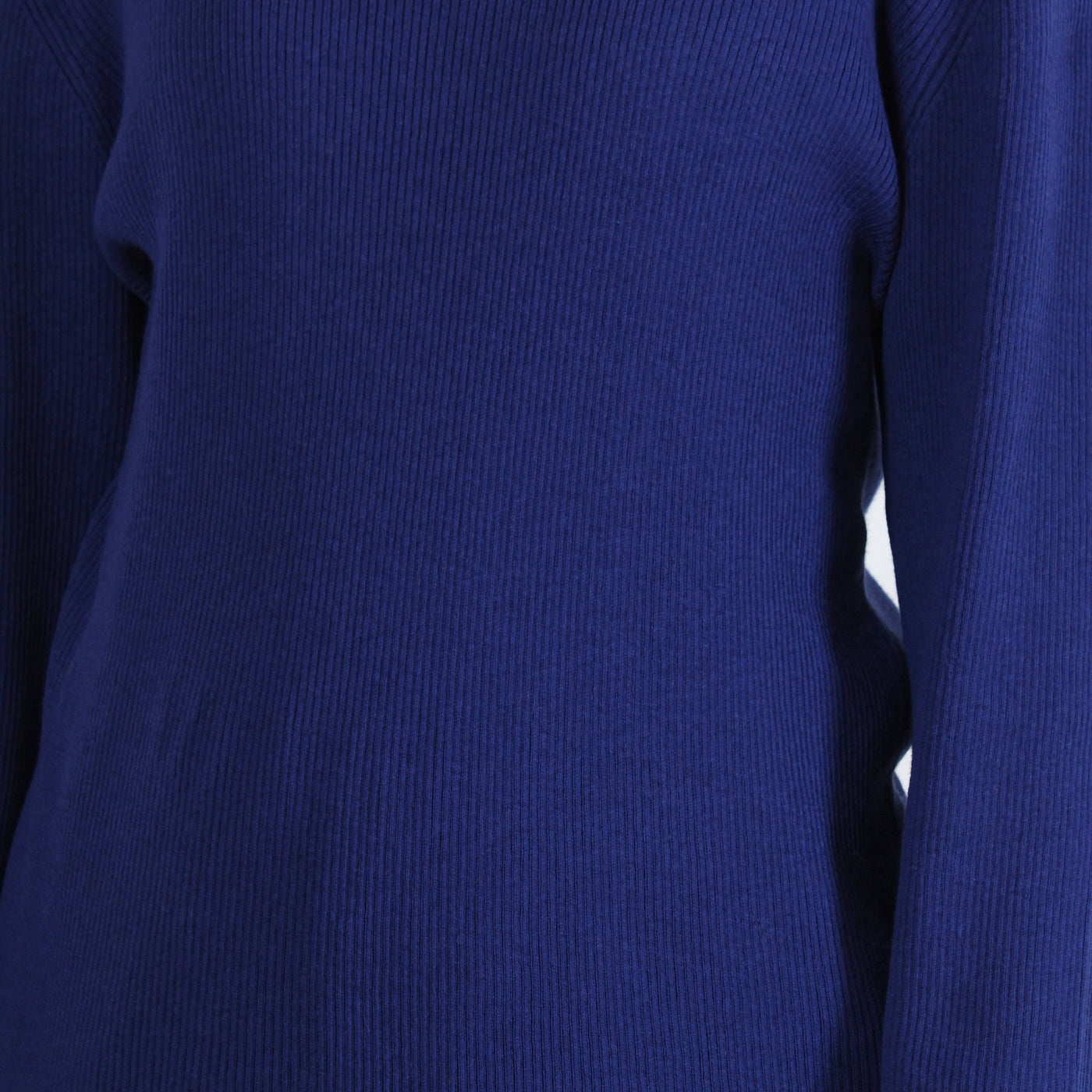 綿カシミヤ混 タートルリブニットプルオーバー