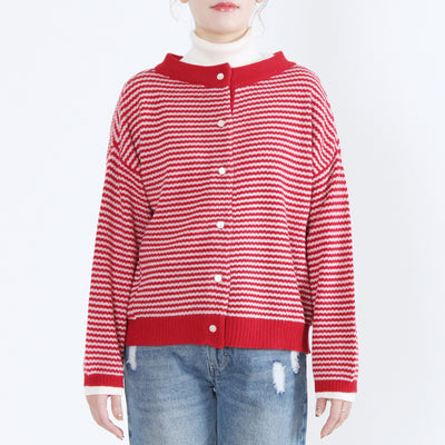 ウール混 2WAYカーディガン イタリーメリノウール使用