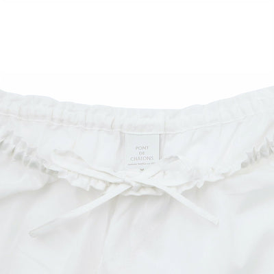 レースワイドペチパンツ コットンミックス使用