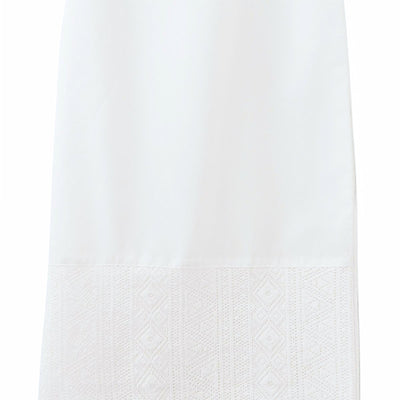 レースワイドペチパンツ コットンミックス使用