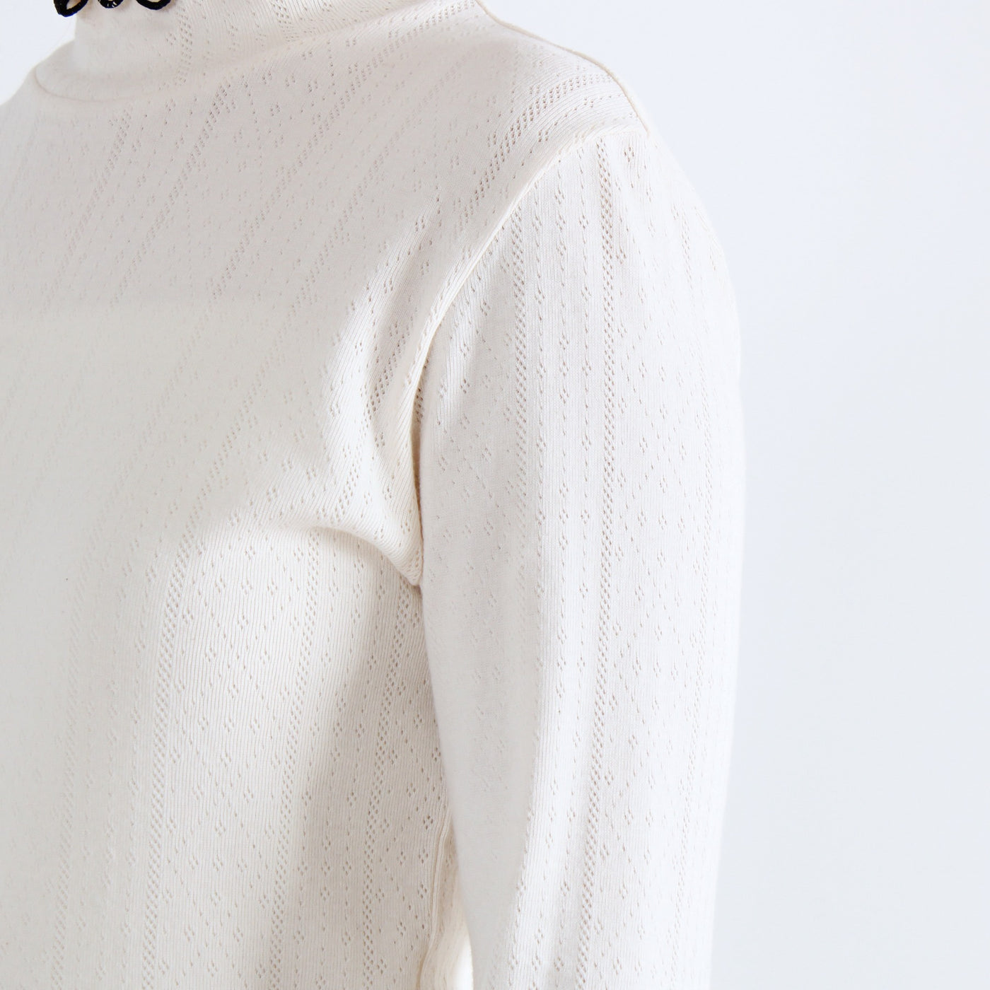 日本製 綿100% バイカラー ハイネックプルオーバー フライス生地使用