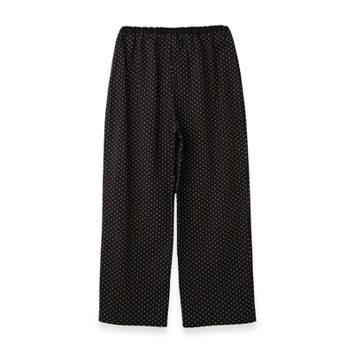 綿100% ドットドロストパンツ コットンプリント生地使用