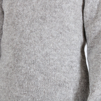 ウール100% ハートパッチニットプルオーバー ペルー産ニット使用