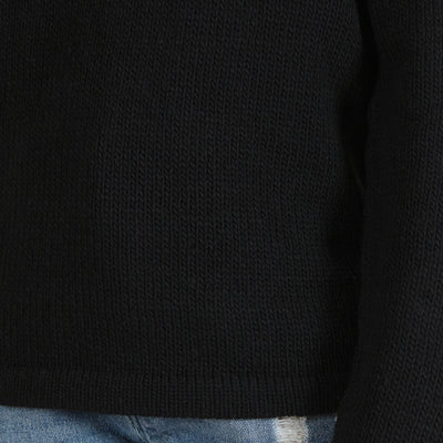 ウール100% ハートパッチニットプルオーバー ペルー産ニット使用