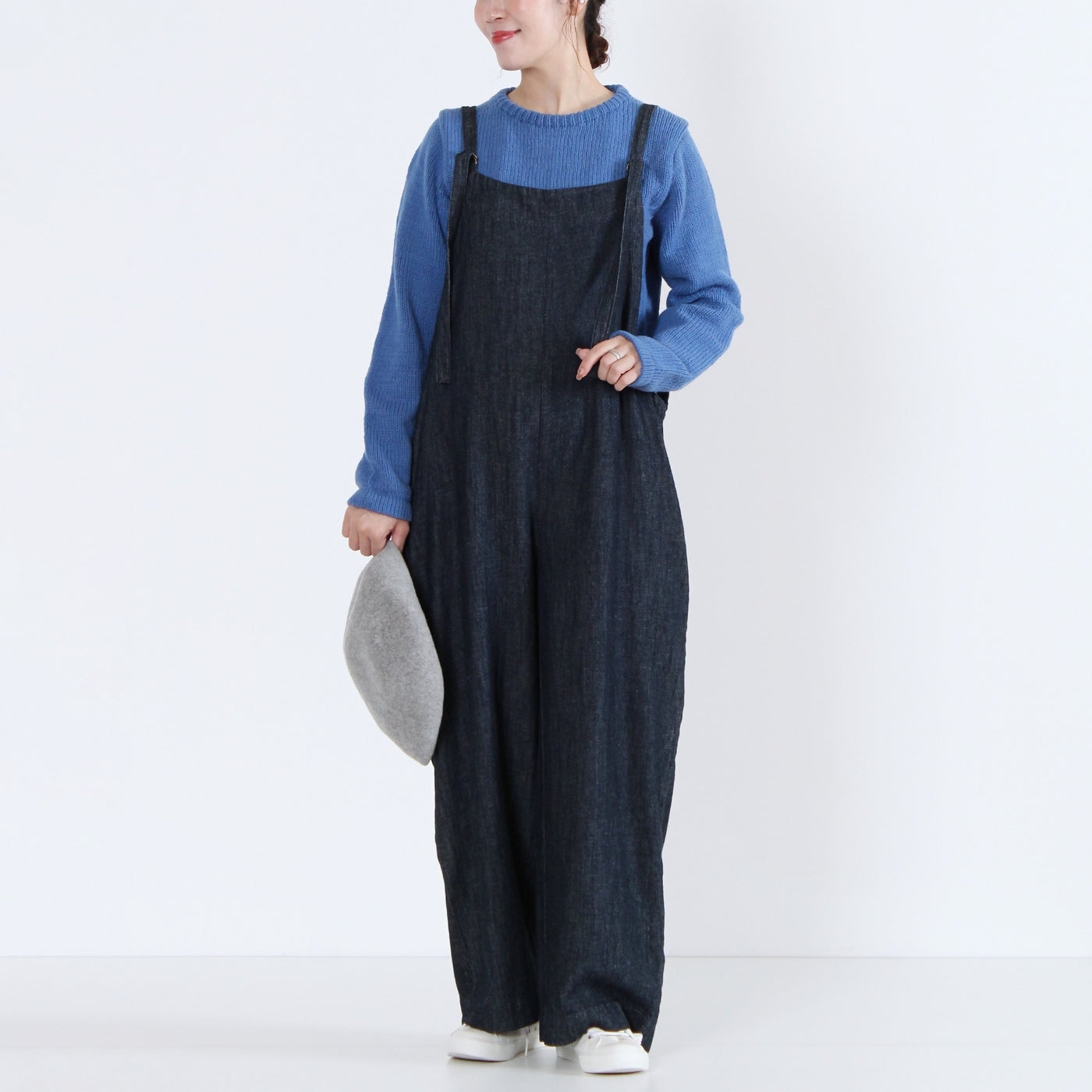 ウール100% ハートパッチニットプルオーバー ペルー産ニット使用