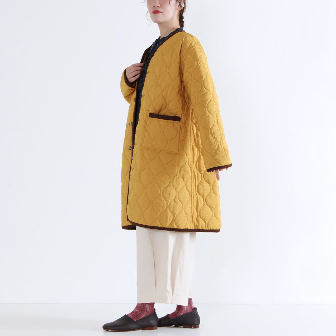 新品【rosymonster】キルティングボアコート☆イエロー 新品【rosymonster】キルティングボアコート☆イエロー DAY CLOSET