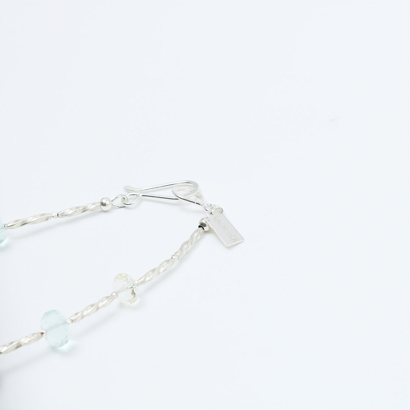 Spring Water 天然石 ネックレス ジェイド オニキス クォーツ ブルークォーツ シルバー