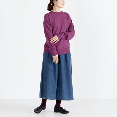 カシミヤタッチ レイヤードスリーブニット