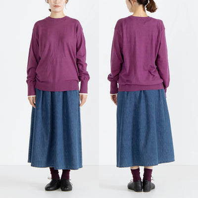 カシミヤタッチ レイヤードスリーブニット