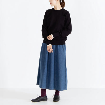 カシミヤタッチ レイヤードスリーブニット