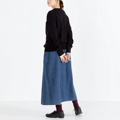 カシミヤタッチ レイヤードスリーブニット