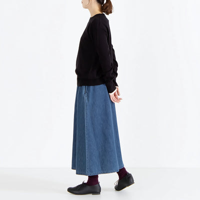 カシミヤタッチ レイヤードスリーブニット