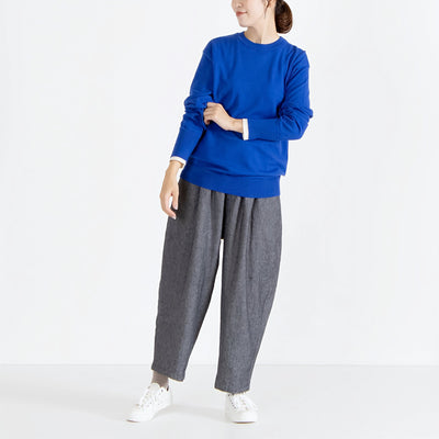 カシミヤタッチ レイヤードスリーブニット