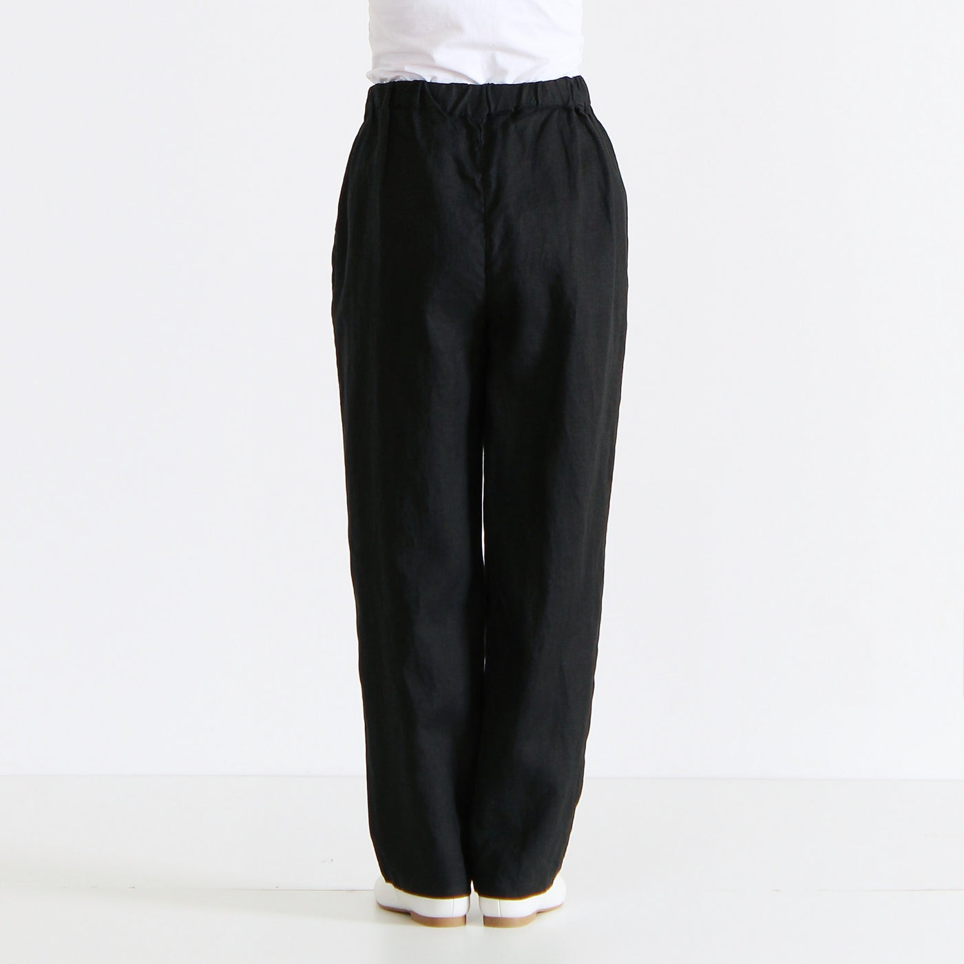 麻100% テーパードパンツ 14番手リネン使用