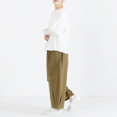 日本製 綿100% シフォンスリーブプルオーバー