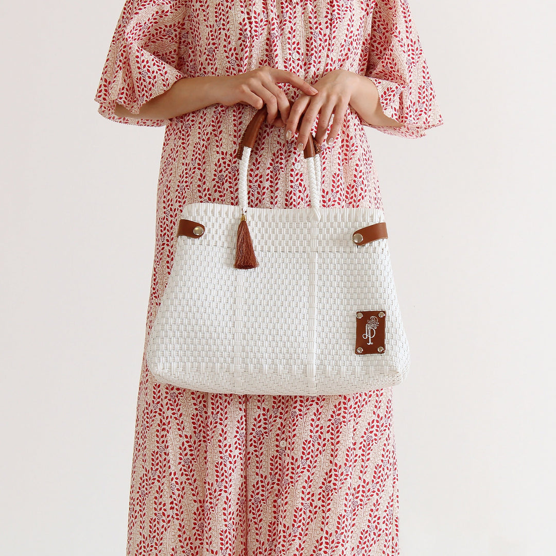 LadyPaolaカナスタ・メディアーナ メルカドバック 2way ホワイト