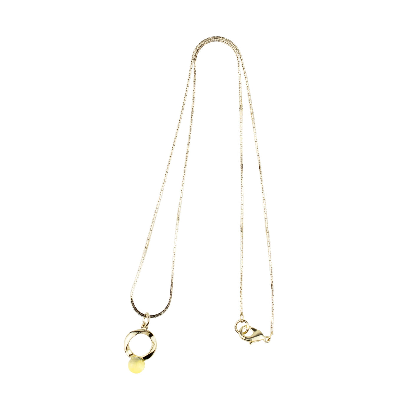 round ring ネックレス ゴールド