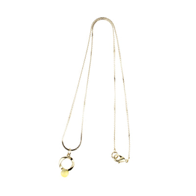 round ring ネックレス ゴールド