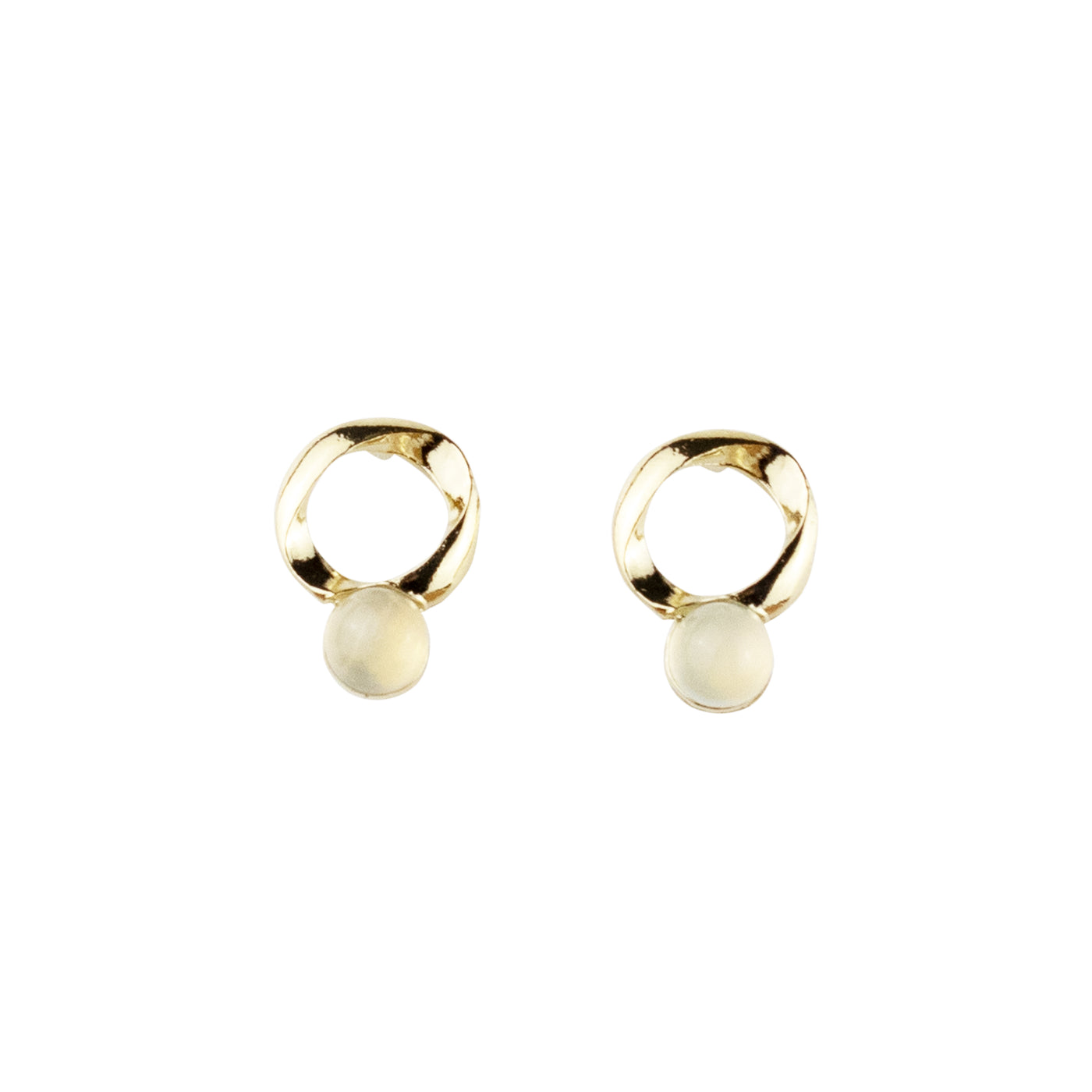 round ring ピアス ゴールド