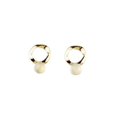 round ring ピアス ゴールド