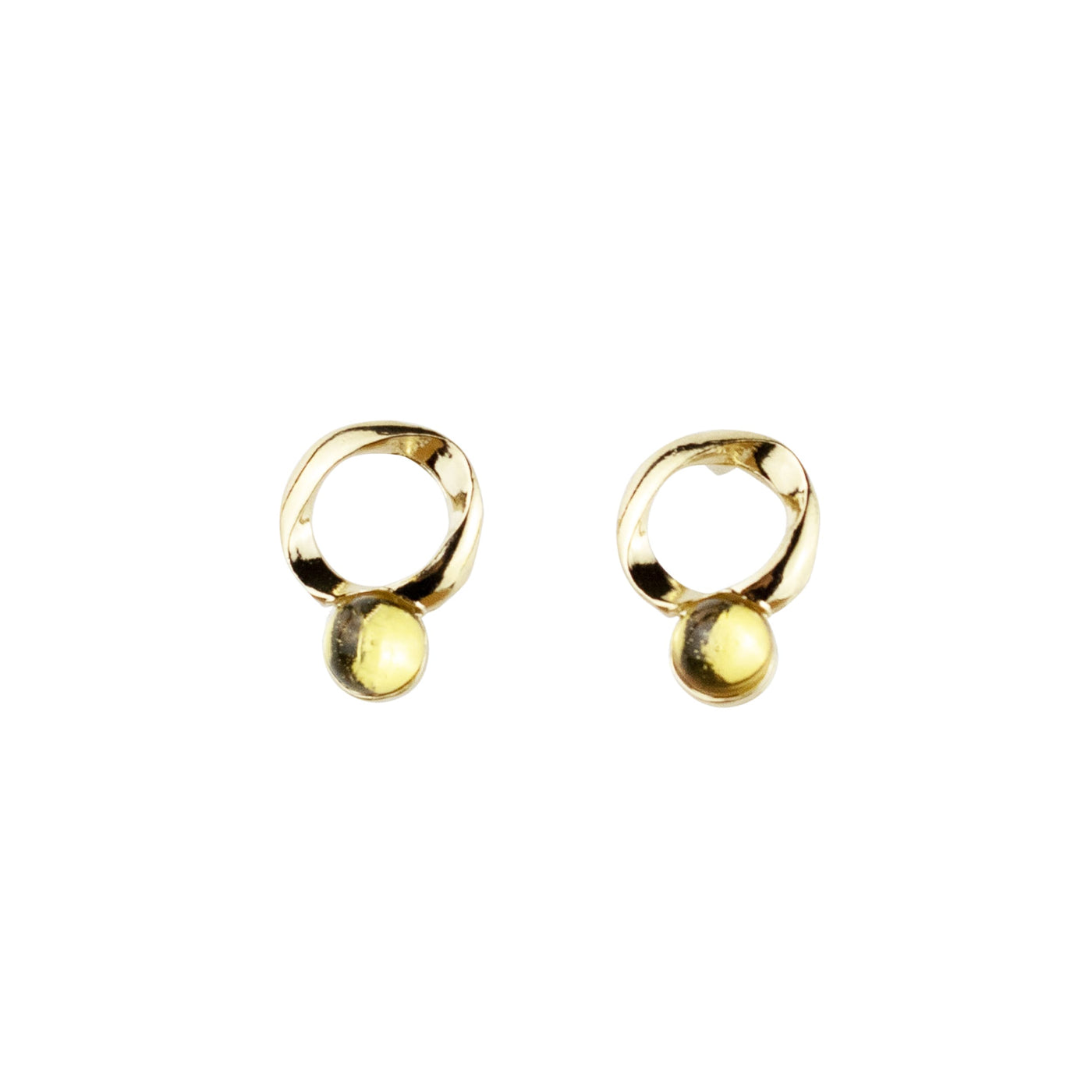 round ring ピアス ゴールド