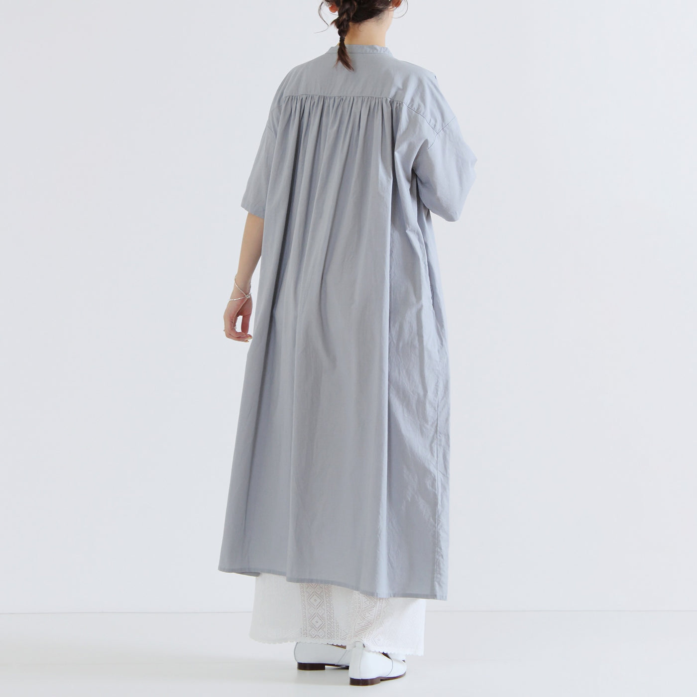 レースワイドペチパンツ コットンミックス使用