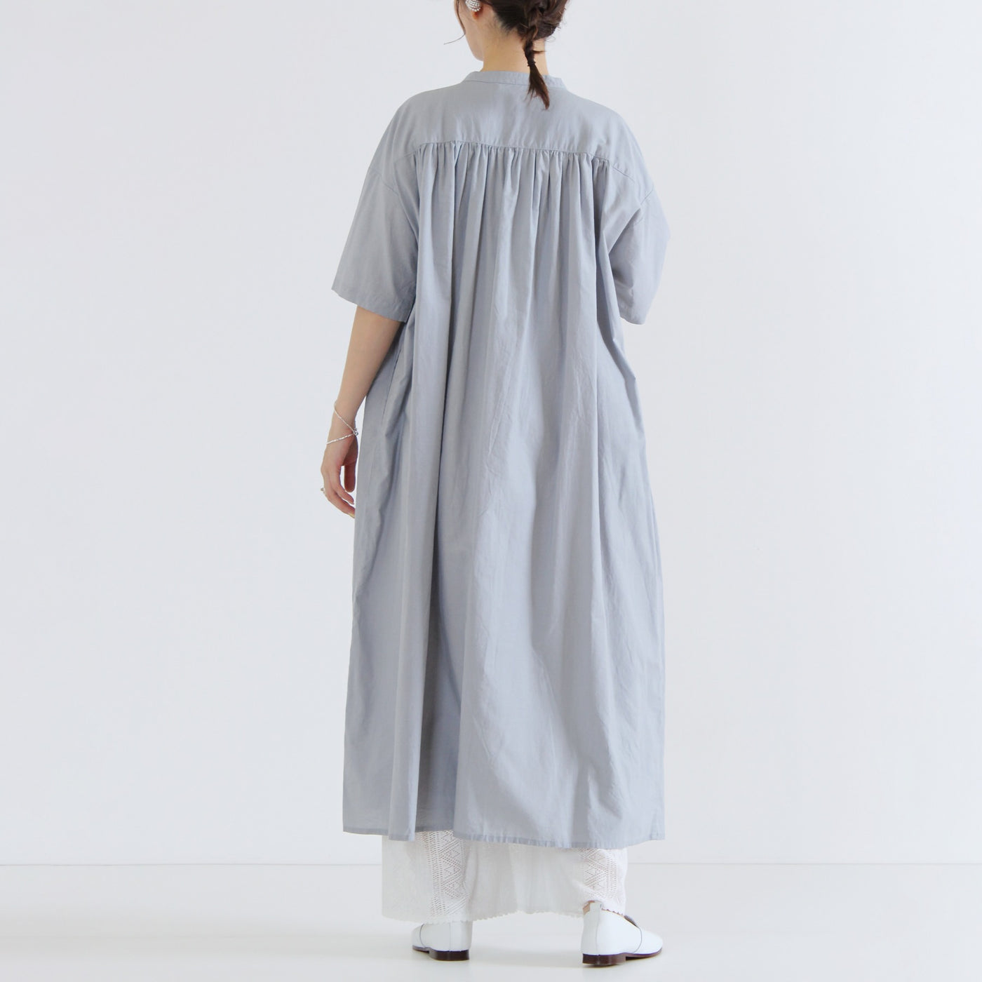 レースワイドペチパンツ コットンミックス使用