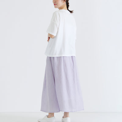 日本製 綿100% フリルTシャツ ナチュラルコットン天竺使用