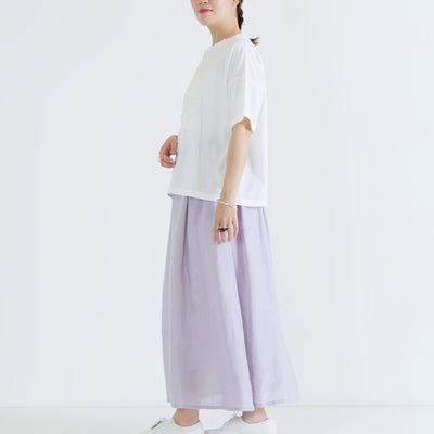 日本製 綿100% フリルTシャツ ナチュラルコットン天竺使用