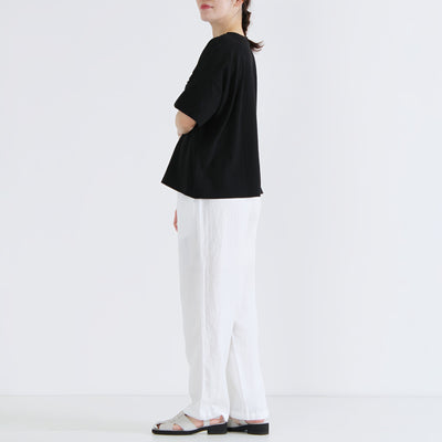 日本製 綿100% フリルTシャツ ナチュラルコットン天竺使用