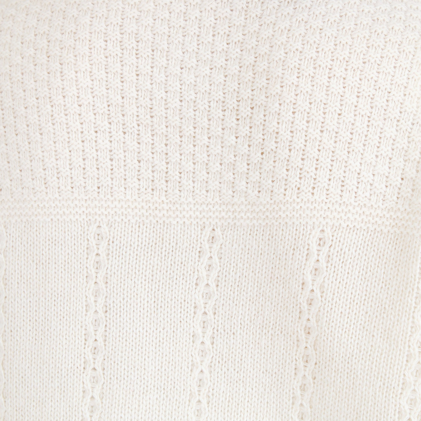 ラムウール混 ストライプ柄 ニットカーディガン