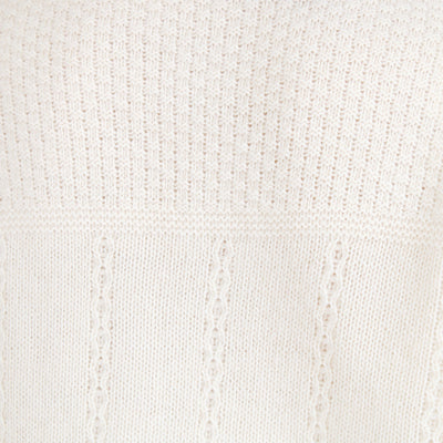 ラムウール混 ストライプ柄 ニットカーディガン