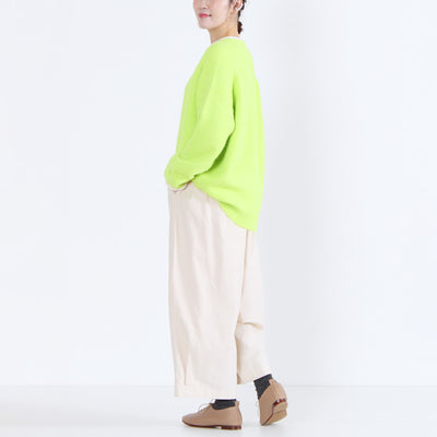 ウール混 シャギーニットプルオーバー