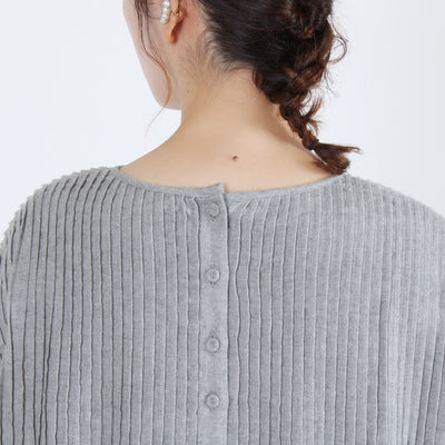 綿100% ピンタックワンピース コットンビエラ起毛使用