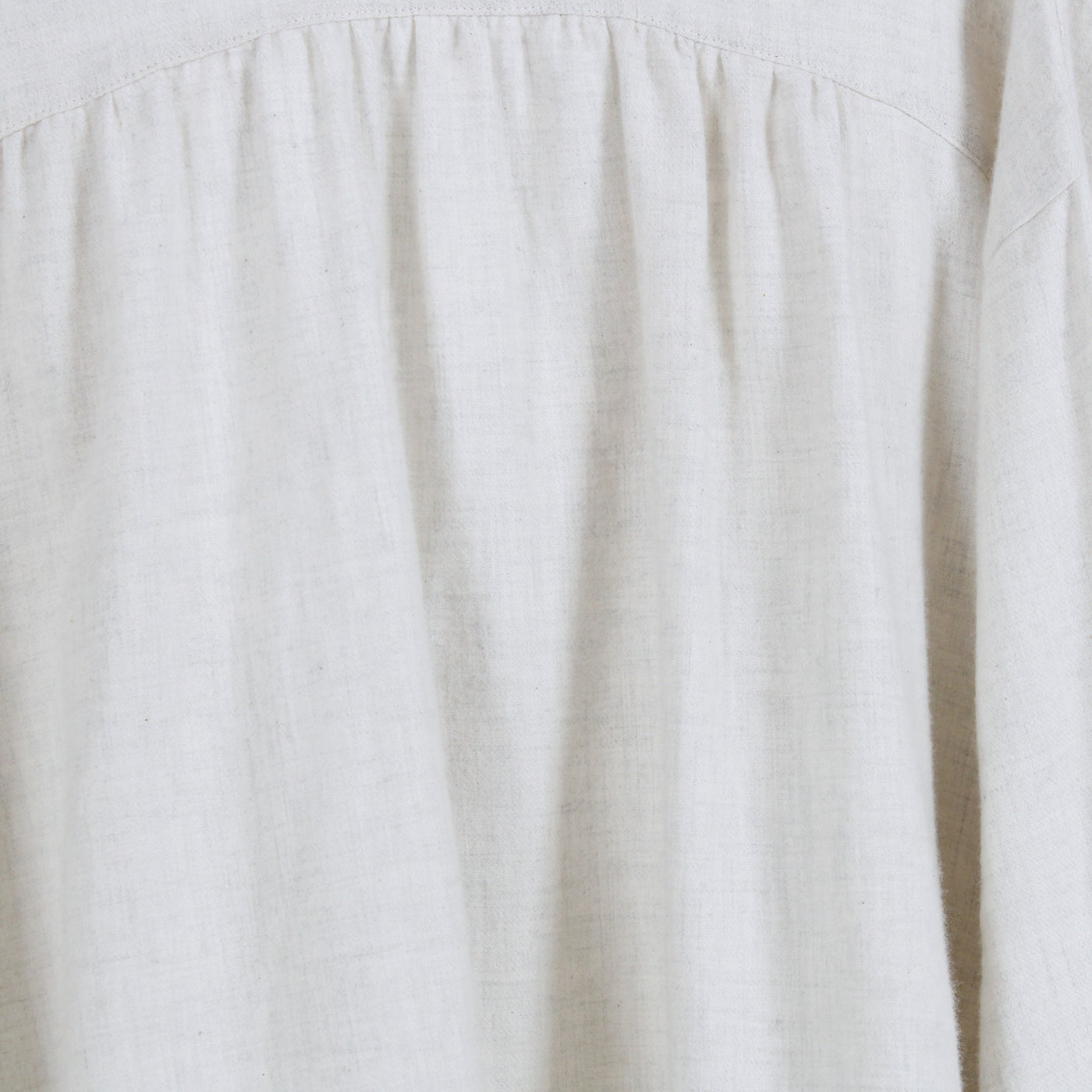 綿100% 前後2WAY フリル衿ブラウス コットンビエラ起毛使用