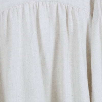 綿100% 前後2WAY フリル衿ブラウス コットンビエラ起毛使用