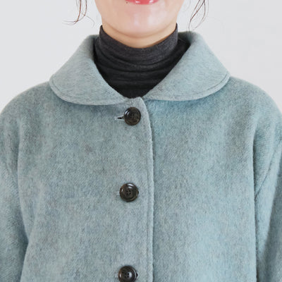日本製 ウール混 ショールカラージャケット ウール混ビーバー素材使用