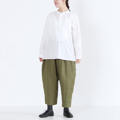 日本製 綿100% プルオーバーシャツ 近江晒ブロード使用