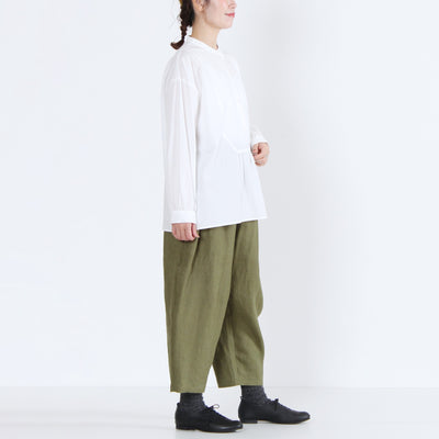 日本製 綿100% プルオーバーシャツ 近江晒ブロード使用